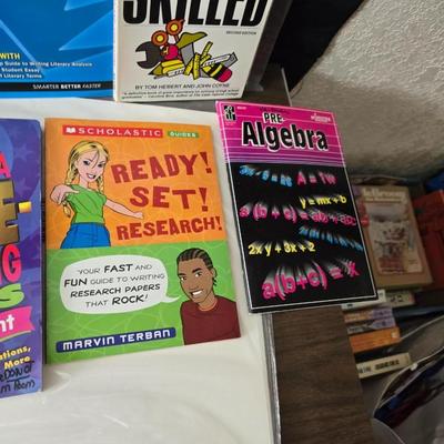 Collection of teacher guides, History, Books with more than 1 copy, posters, and other things teachers can use