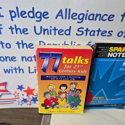 Collection of teacher guides, History, Books with more than 1 copy, posters, and other things teachers can use