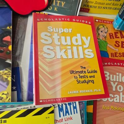 Collection of teacher guides, History, Books with more than 1 copy, posters, and other things teachers can use