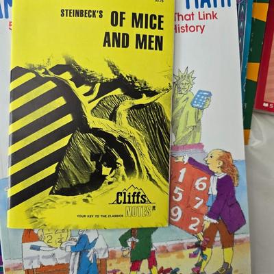 Collection of teacher guides, History, Books with more than 1 copy, posters, and other things teachers can use