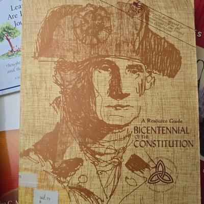 Collection of teacher guides, History, Books with more than 1 copy, posters, and other things teachers can use