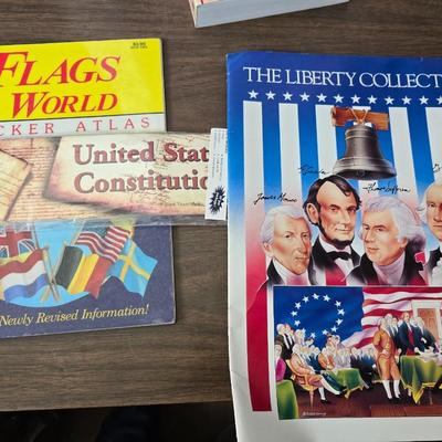 Collection of teacher guides, History, Books with more than 1 copy, posters, and other things teachers can use