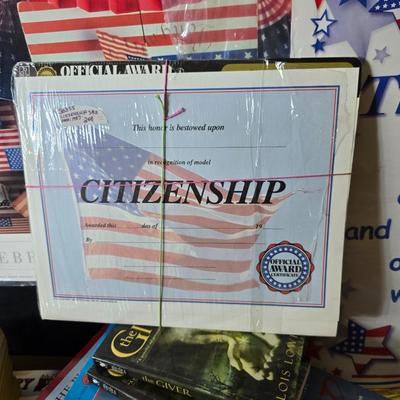 Collection of teacher guides, History, Books with more than 1 copy, posters, and other things teachers can use