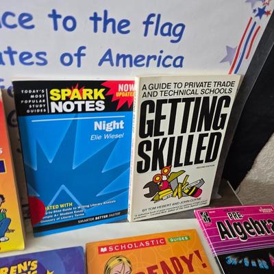 Collection of teacher guides, History, Books with more than 1 copy, posters, and other things teachers can use