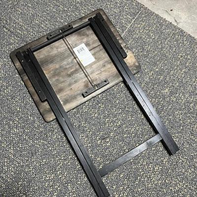 Small wooden folding table