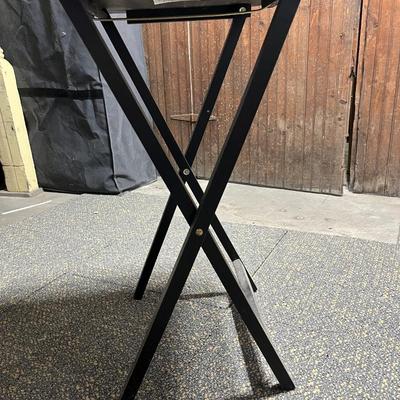 Small wooden folding table