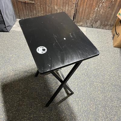 Small wooden folding table