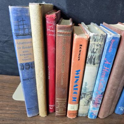 Vintage books - mostly stories - Life among the Apache - Riddles of many lands - Winabojo - Tamarack Tree and other great stories