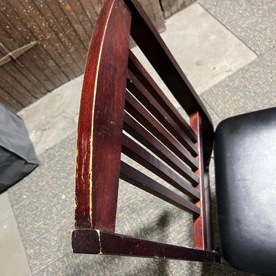 Vintage wood folding chair