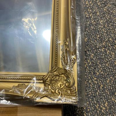 Hans&Alice vintage European wooden mirror，decorative hanging mirror 32"x24"