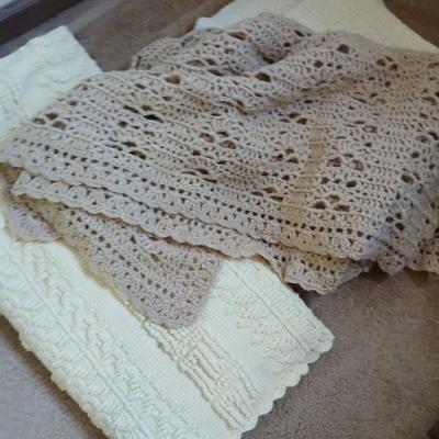 Several nice Afghan throws and blankets