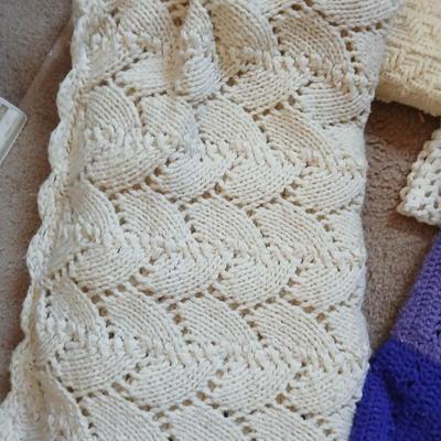 Several nice Afghan throws and blankets