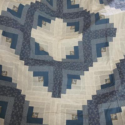 Crafting supplies - Faux greenery - small wooden baskets - Beautiful Quilt that needs finished - fabric and more