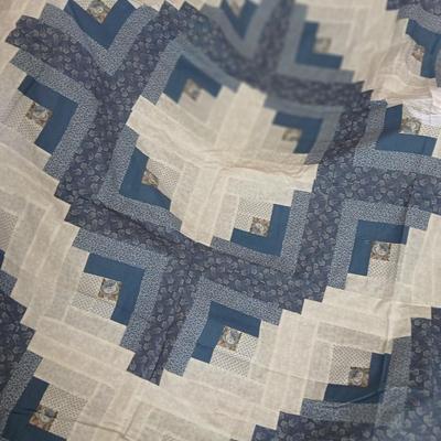 Crafting supplies - Faux greenery - small wooden baskets - Beautiful Quilt that needs finished - fabric and more