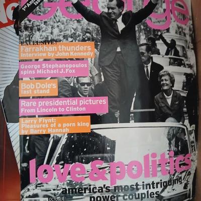 Two boxes total - Newsweek and National Geographic magazine back issues