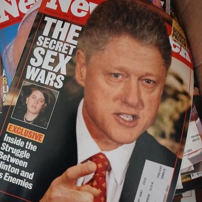 Two boxes total - Newsweek and National Geographic magazine back issues