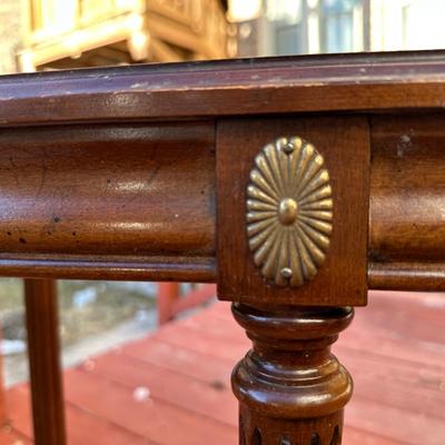Vintage Hexagon Glass End Table. Gordon’s Johnson City, Tennesse Table