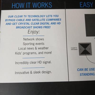 Coax cable for the TV, HDMI Cable Television antenna a powerstrip surge protector and other assorted TV cables