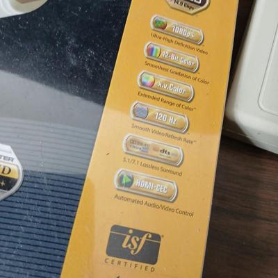 Coax cable for the TV, HDMI Cable Television antenna a powerstrip surge protector and other assorted TV cables