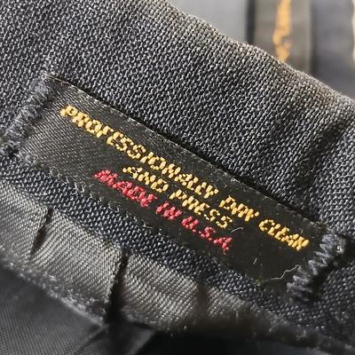 Variety of suit coats that appear to have been altered in the front