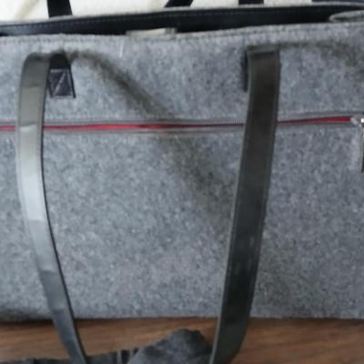 Womens wool jacket with matching skirt - a purse and other variety of clothing