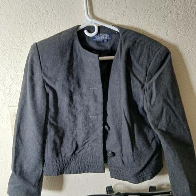 Womens wool jacket with matching skirt - a purse and other variety of clothing