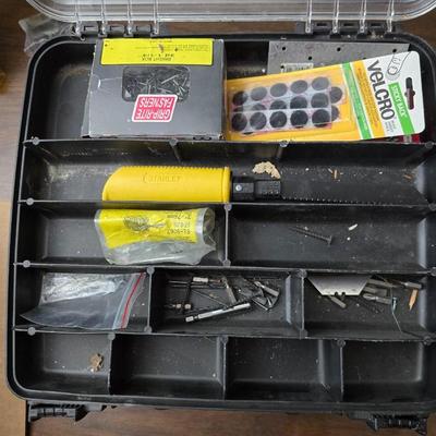 Tools for the garage - new stapler - 7.5 volt black & decker tool kit with drill, saw, screwdriver and flashlight - and tool kit with...