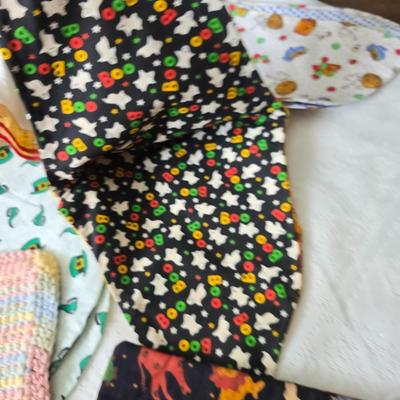 Kitchen linens - Chicken theme valance - lace apron - table cloth - hot pads - towels and more