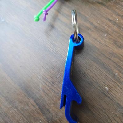 Large brass key - key hanger and a selection of keychains