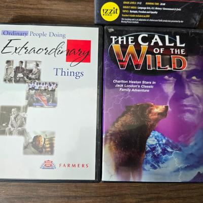 Grouping of media - DVDS and Books on tape