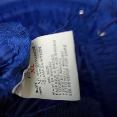 Vintage blue bomber jacket - with new Borg leather gloves - new long under ware - scarf - hat and more