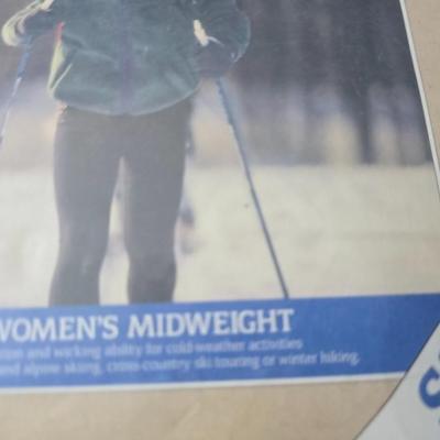 Vintage blue bomber jacket - with new Borg leather gloves - new long under ware - scarf - hat and more