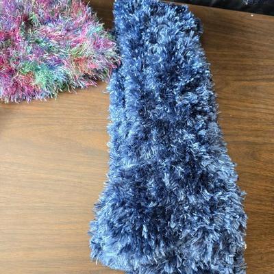 Vintage blue bomber jacket - with new Borg leather gloves - new long under ware - scarf - hat and more