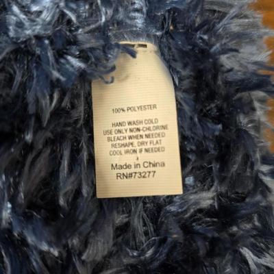 Vintage blue bomber jacket - with new Borg leather gloves - new long under ware - scarf - hat and more