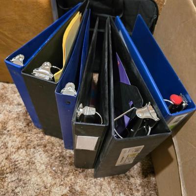 Large variety of office supplies - large corkboard - organizing trays - notebooks - organizing - atomic clock and much more