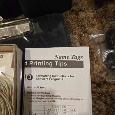 Large variety of office supplies - large corkboard - organizing trays - notebooks - organizing - atomic clock and much more