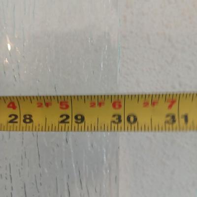 Glass frosted Shower doors with white trim