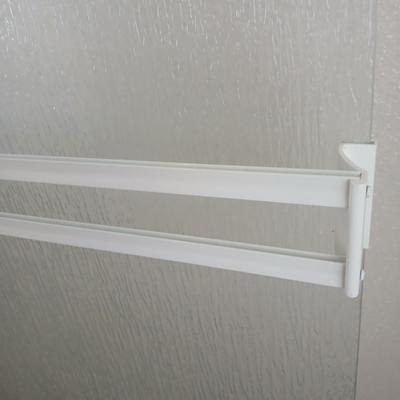 Glass frosted Shower doors with white trim