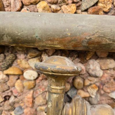 Antique brass bed frame