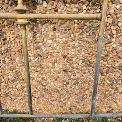 Antique brass bed frame