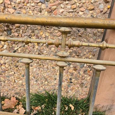 Antique brass bed frame