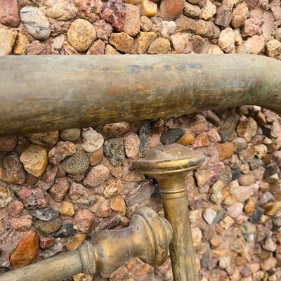 Antique brass bed frame