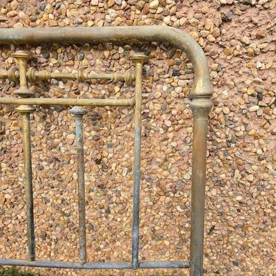 Antique brass bed frame