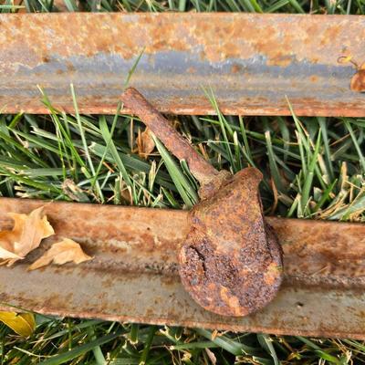 Antique brass bed frame