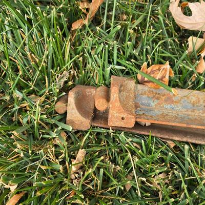 Antique brass bed frame