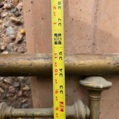 Antique brass bed frame