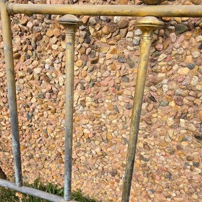 Antique brass bed frame