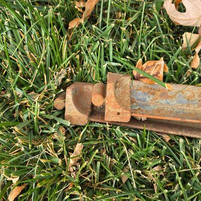 Antique brass bed frame