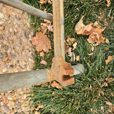 Antique brass bed frame