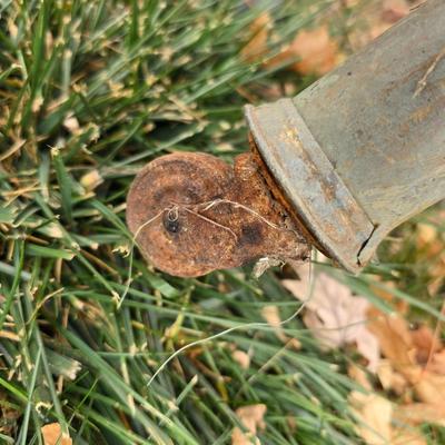 Antique brass bed frame